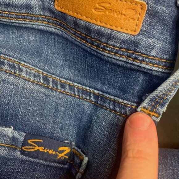 Seven 7 Jeans Womens 16 Light Wash Flare Denim Stretch 5 Pocket Casual‎ - Picture 4 of 5